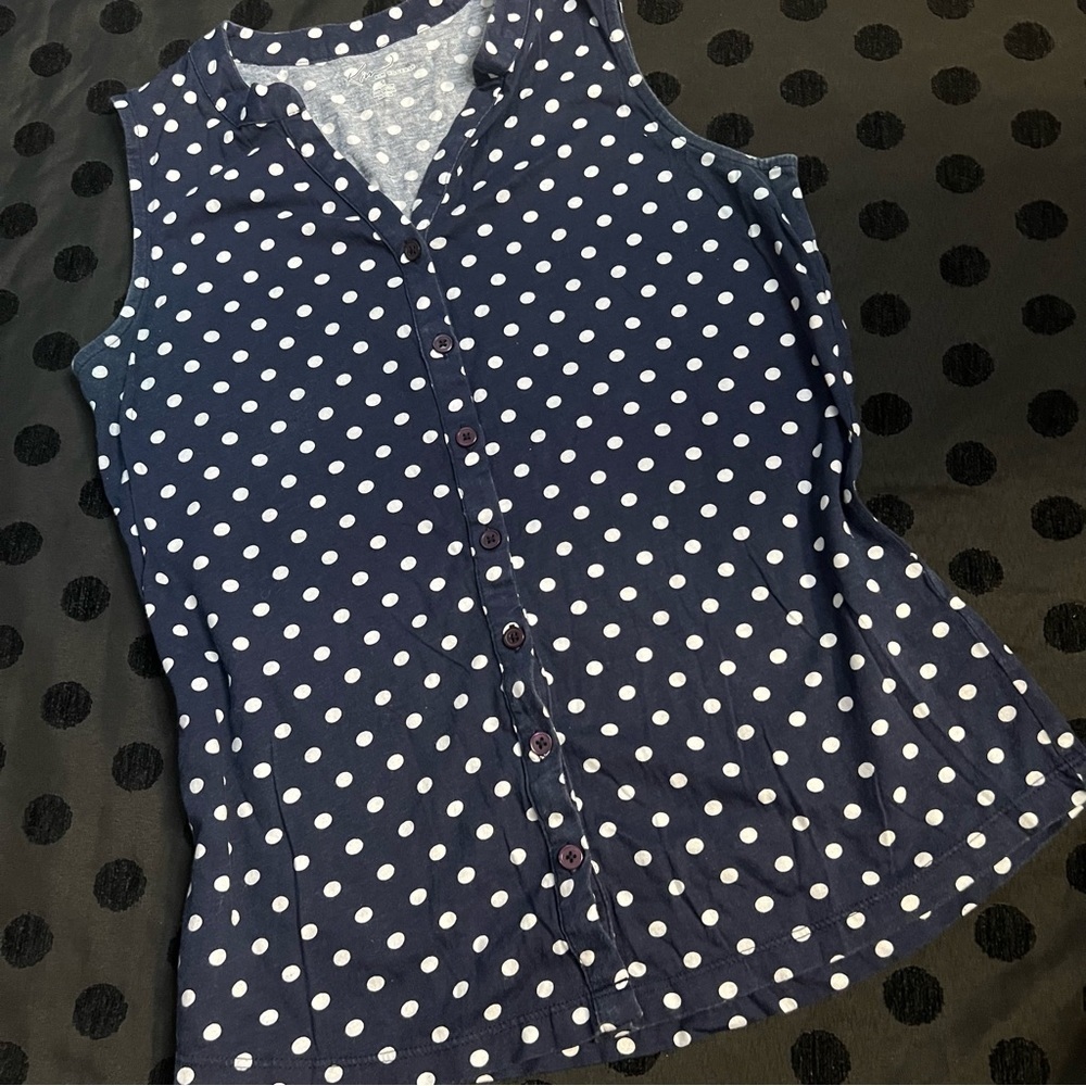 Kim Rogers Polka Dot Tank Top